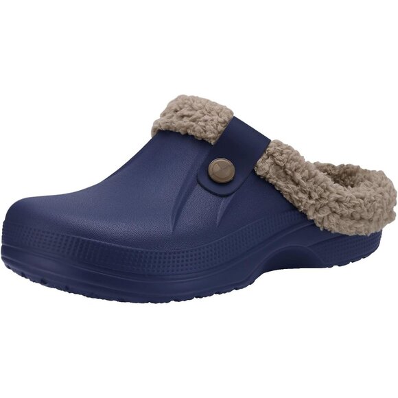 Luxurious Winter Fuzzy Clogs - Non-Slip Waterproof Slippers for Home & Garden - Picture 1 of 6